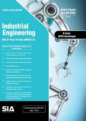 Industrial Engineering, B.Tech IV-Year II-Sem (ME) R15 (MOOC-2) JNTU-Anantapur, Latest 2020 Edition