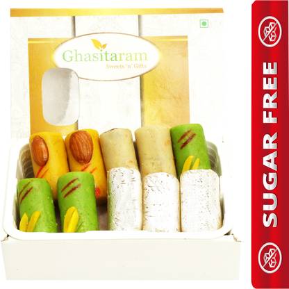 Ghasitaram Gifts Assorted Sugarfree Rolls Box