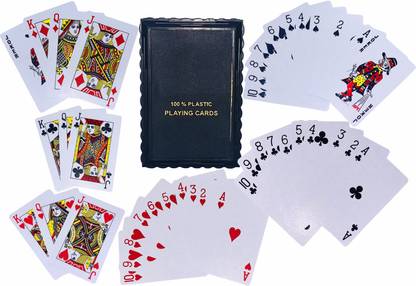Giftary Single Set Of Plastic Rummy & Poker Playing Card for Adults|Boys (Single Pcs Of Plastic Playing Cards In Box Case)