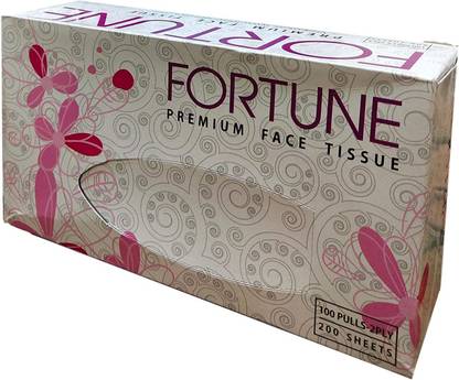 FORTUNE Tissue Box 200pulls Pack Of 5