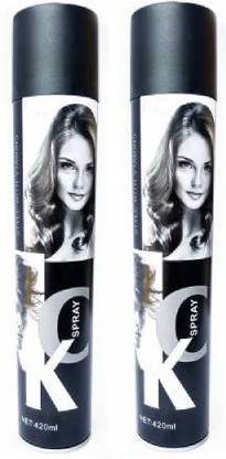 Storeway CK Extrahard hair Spray Style With Vitamins (420+420 ml Pack of 2) Hair Spray