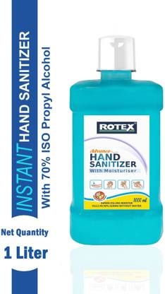 Rotex Alcohol Based Anti Germ  1 Liter Hand Sanitizer Bottle