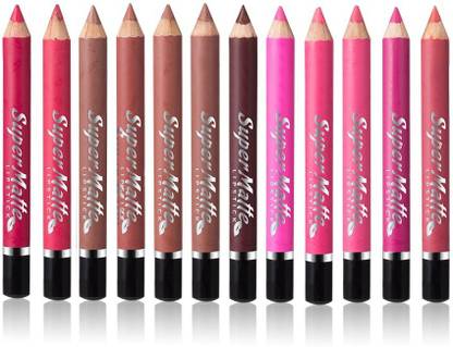 GLOWY Super matte lipstick pencil with sharpener waterproof long lasting