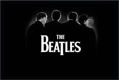 The Beatles Poster with Frame F-55 Paper Print