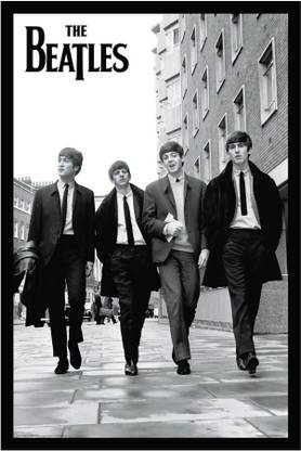 The Beatles Poster with Frame F-1 Paper Print