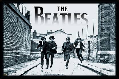 The Beatles Poster with Frame F-49 Paper Print