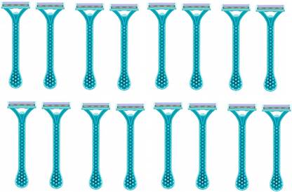 CartKing Disposable Shaving Bikini Trimmers Safety Blades Razors for Women - 16 Pieces, Women