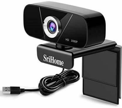 Srihome SH003 2MP Full HD 1080P Webcam for PC Laptop Desktop with Microphone for Video Conferencing Video Calls, compatible with Skype, FaceTime, Hangouts 2 HD  Webcam with Built-In Microphone USB Connectivity
