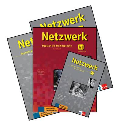 Netzwerk A1 Textbook + Workbook + Glossar + Intensivtrainer with 2 CDs (4 Book Set)