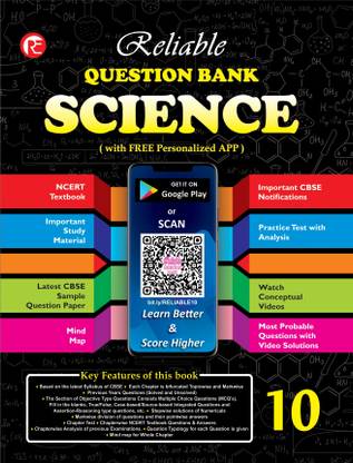 Reliable Question Bank Science Class 10 Book Chapterwise