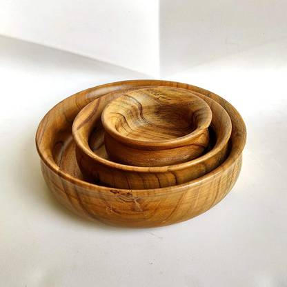 KRAFTLYTOUCH Wooden Salad Bowl
