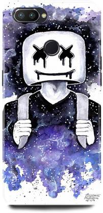 Blackfox Back Cover for OPPO F9/1881, Dj Marshmello, Alone, Dj Music, Mask, Alan Walker, Joker