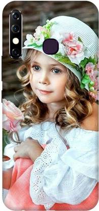 SAVETREE Back Cover for Infinix Hot 8 Printed Beautiful Girl Back Cover