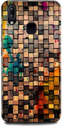 WallCraft Back Cover for Vivo Y95, Vivo 1818 WOODEN, WALL, COLOURFULL, RETRO, BROWN WALL, TEXTURE, ABSTRACT