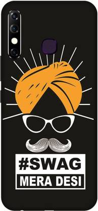 SAVETREE Back Cover for Infinix Hot 8 Printed Swag Mera Desi,Sardar Ji Back Cover