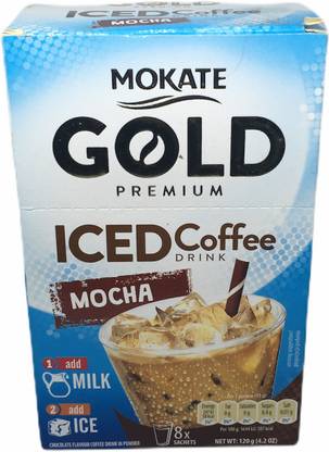 Mokate Gold Premium Iced Coffee Drink MOCHA 15g X 8 Sachet Instant Coffee
