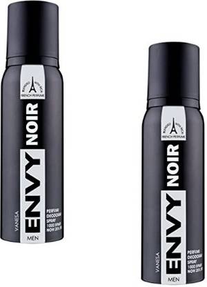 Envy NOIR * 120ml each * NO2 Deodorant Spray  -  For Men