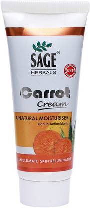 Sage Herbals Carrot Cream Good moisturizer Especially For Dry And Scaly Skin-50 gm