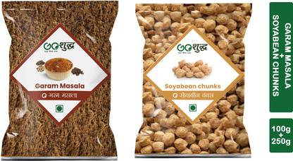 Goshudh Premium Quality Garam Masala 100g And Soya chunks 250g combo pack of 2 Combo