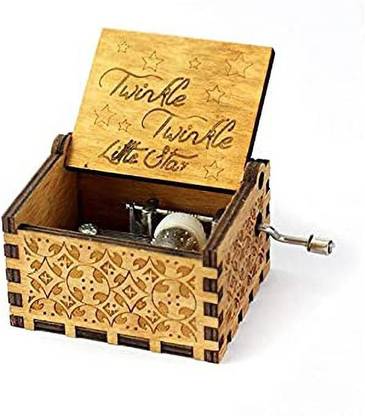 Zesta Handcrafted Wooden Movie Music Box - Twinkle Twinkle