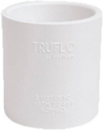 truflo upvc fittings coupler plain 15mm (pack of 25) 2-Way Coupling Pipe Joint