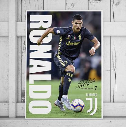Cristiano Ronaldo motivational quotation Poster football - Real Madrid Paper Print