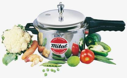 Mital 2LTR STAINLESS PRESSURE COOKER (INDUCTION BOTTOM) 2 L Outer Lid Induction Bottom Pressure Cooker