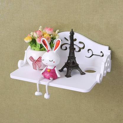 SS ARTS Set Top Box Storage Stand Wooden Wall Shelf