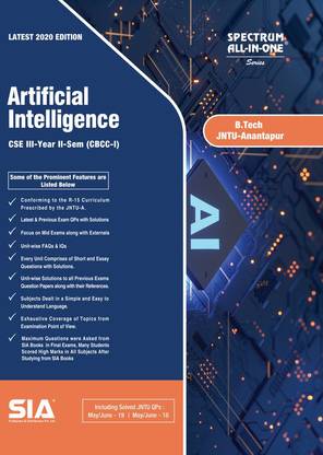 Artificial Intelligence, B.Tech III-Year II-Sem (CSE) R15 (CBCC-I) JNTU-Anantapur, Latest 2020 Edition