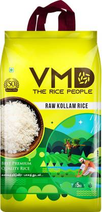 Vmd RAW KOLLAM RICE - 5Kgs Kolam Rice (Medium Grain, Raw)