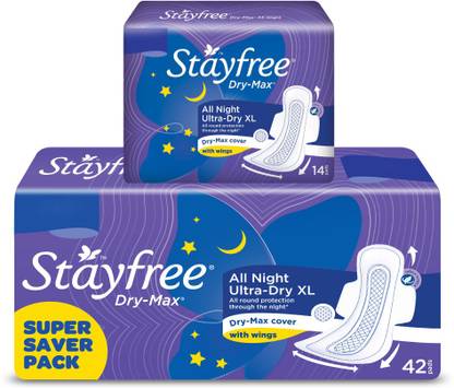 STAYFREE Drymax All Night Sanitary Pad