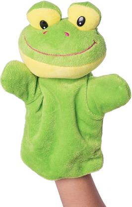 Dimpy Stuff Frog Character hand Puppet Hand Puppets