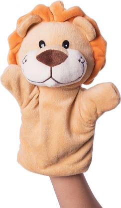 Dimpy Stuff Lion Character hand Puppet Hand Puppets