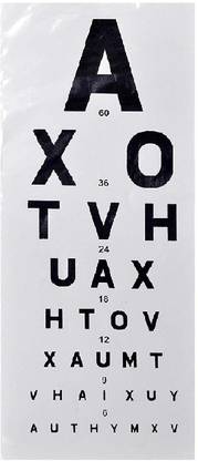 ASF english eye Vision Test Chart