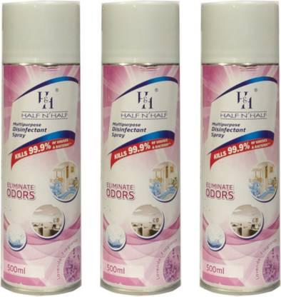 Half N Half Multipurpose Disinfectant Spray Kills 99.9% Of Viruses & Bacteria (ELIMINATE ODORS)