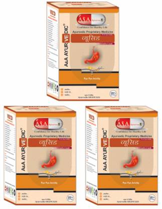A&A Ayurvedic Wiucid Ayurvedic Medicine for Acidity-Hyper Acidity-Amlapitta & Raktpitta Digest Elixir For Digestive Health (Pack of-3)