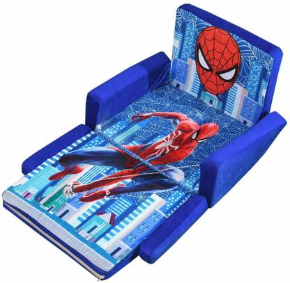homtoyz spiderman Sofa Cum Bed/Sofabed Shape Imported Premium Quality Soft Toy Chair/seat for Baby Sitting/Soft Toy Chair for Kids with Attractive Color Sofa Cum Bed Sofa Cum Bed (Fabric, Blue) spider man sofa cum bed SPIDERMAN