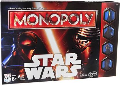 Hasbro STAR WARS MONOPOLY BOARD GAME Money & Assets Board Game