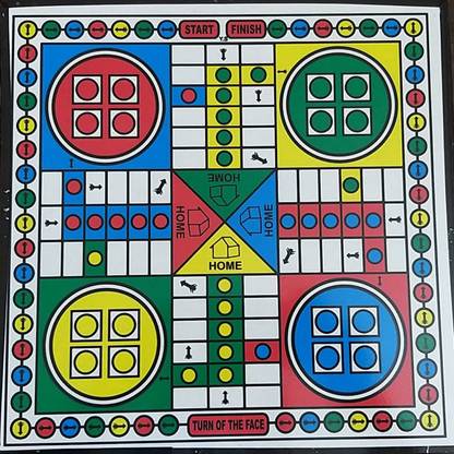 PROSPO HARD BOUND LUDO CUM SNAKE & LADDER GAME WITH COINS Board Game Accessories