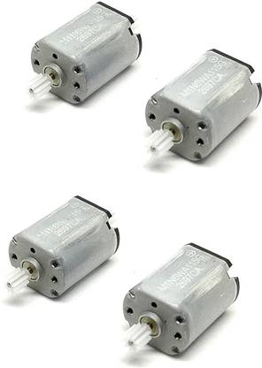 इन्वेंतो 4pcs N20 3.7V Mini Drone Dual Shaft DC Motor 10x12x15mm 6000 RPM with 9 Teeth Plastic Gear both side For Airplane Helicopter Drones Toy Car Robot DIY पॉवर सप्लाई इलेक्ट्रॉनिक हॉबी किट