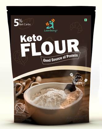 LEANBEING Keto Flour (500g) | Best Low Carb Flour | 1gm net Carb per Chapati | Gluten Free | No additives