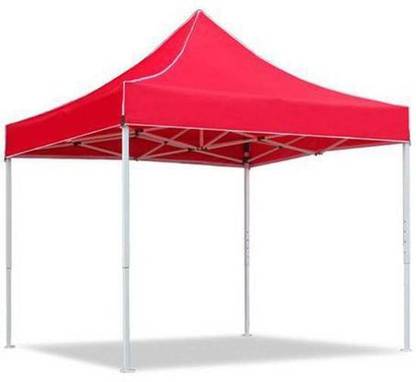 dtc CANOPY MARKETING STALL TENT WHITE FRAME (10X10FT/3X3MTR) Fabric Gazebo