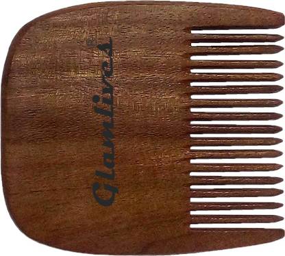 Glamlives Neem Wood Comb Wide Teeth Comb Pocket Comb For Men And Boys