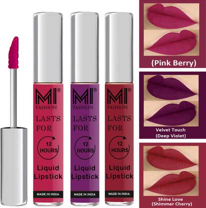 MI FASHION Fuller Lips Single Stroke Application Liquid Matte Lipstick Set Go Local Go Vocal Code no 495