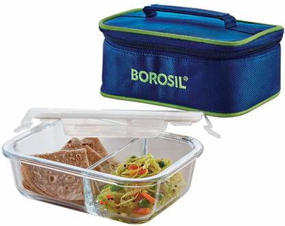 BOROSIL Glass Lunch Box, Transparent 1 Containers Lunch Box