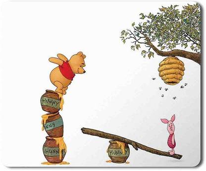 Yellow Alley Winnie The Pooh Mouse Pad| Mouse Pad |Personalised Pad|High Quality|Anti - Slippery Pad Mousepad