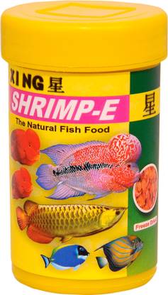 Xing Shrimps E 25 g for Arowna , Red Parrot , Flower Horn Shrimp 0.025 kg Dry Adult, Young, Senior Fish Food