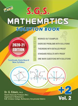 SGS Mathematics Solution Book (Class 12th) Vol-2
