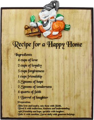 eCraftIndia Lord Ganesh Wall Hanging Decorative डेकोरेटिव शोपीस  -  30 cm