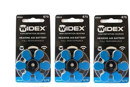 Widex hearing aid battery Size 675 (3 Packets= 18 Batteries) hearingaidbattery-Size675-18battery Stethoscope Case